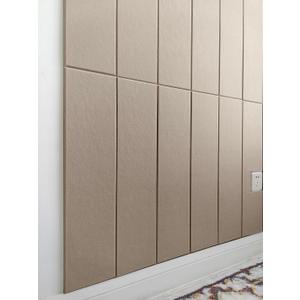 Shiplap Felt Wall Panels for Interior Wall Decor, Accent Wall Paneling for Bedroom Living Room & Office, Peel and Stick, Sound Absorbing  24 Pack Felt Wall Tiles with Adhesive - Camel