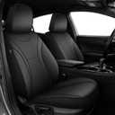 AOMSAZTO Car Seat Covers Full Set Custom Fit for Toyota Prius 2023 2024 2025 2026 Faux Leather Seat Protector Vehicle Cushion Covers Black