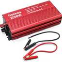 Nakkaa Rated 2000W Peak 5000W Power Inverter DC Input 12V to AC Output 110V/60HZ with Dual Sockets and USB Output 5A/1.5-2.1A
