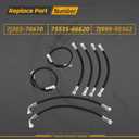 Hydraulic Hose Kit for Kubota LA350A LA401 LA402 LA402-1 Front Loader, Boom & Bucket Cylinder Hose Set Replace 7J303-76610 75535-66620 7J999-95562