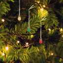 PRETYZOOM 150pcs Mini Christmas Ball Ornaments 0.3'' Multicolour Imitation Pearl Beads for Small Xmas Tree Decoration, Shatterproof Plastic Baubles for Craft, Christmas Party Supplies