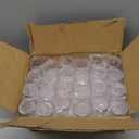 24 Pcs Plastic Salt and Pepper Shakers Bulk Spices Shakers with Perforated Lid Seasonings Containers Clear Empty Salt Bottles for Home Restaurant Kitchen(White,2 oz)