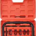 Valve Spring Compressor C Clamp Service Kit, Auto Compression C-Clamp Tool Service Kit for ATV, Car, Motorcycle,Small Engine Vehicle Equipment (Red)