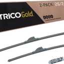 TRICO Gold 26" + 21" Premium Automotive Replacement Windshield Wiper Blades (Set of 2), Passenger and Driver Side All-Weather Beam Wiper Blades for Select Vehicle Models