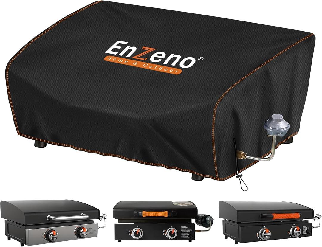 Enzeno Griddle Cover for Blackstone 22 inch Tabletop Griddle with Hood,Grill Cover for Blackstone Adventure Ready and More Mini Camping Tabletop Griddle Waterproof UV Resistant Windproof