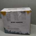 IEOKE Velvet Hangers, 50 Pack No Shoulder Bumps Ultra Thin Space Saving 360 Degree Swivel Heavy Duty Hook Durable Hanger for Suit Sweaters Coat Jackets Shirts Dresses (50 Pack, Black/Silver) (Standard)