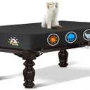 Zettum Pool Table Cover - Billiard Table Covers, 600D Waterproof Covers for Billiard Pool Table, Heavy Duty Scratched-Free UV Protection Snooker Furniture Table Cover - 8 Feet