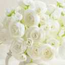 Floroom Ranunculus Artificial Flowers 18 Pcs Ivory Faux Silk Mini Ranunculus Bulk Fake Wedding Filler Flowers for DIY Bouquets, Centerpieces, Bridal Shower Decorations & Arrangements