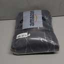 Deconovo Blackout Grommet Silver Pattern Printed Curtains, Dark Grey, 52W x 84L