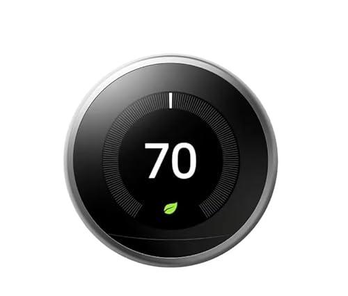 Learning Thermostat - Smart Wi-Fi Thermostat - Stainless Steel, Pack of 2