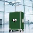 ANNA QUEEN Panda Travel Luggage Cover- Cartoon Cute Stretchable Airplane Suitcase Protector Sleeve,Universal Washable Fit for 20-22 Inch Checked Baggage,Water Resistant Durable Luggage Protector