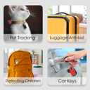 4 Pack Smarttag2 Holder Compatible with Samsung Galaxy SmartTag2, Soft Silicone Case All-Round Protection Against Scratch and Drop, with Keychain Suitable for Keys, Bags, Luggage, and Valuables (Lilac/Blue/Mint Green/Baby Pink)