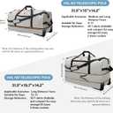 Rolling Duffle Bag with Wheels,110L/140L Expandable Soft-Sided Foldable Duffle Bag with 2 Rubber Wheels,Packable 32” Rolling Carry-On with Multi-Pockets & Compartments (Grey)