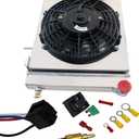 ALLOYWORKS Performance Full Aluminum Radiator+Shroud Fans+Relay For 1991-2001 Jeep Cherokee XJ 4.0L Comanche L4 L6 Off Road