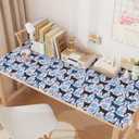 CRE8TIVE Black Blue Cat Wallpaper Stick and Peel Cute Kitten Cat Paw Print Wallpaper for Kids Nursery Wallpaper 12"x118" Adhesive Blue Contact Paper Removable Animal Wallpaper for Bedroom Bathroom