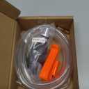 Gasoline Siphon Hose Pump - High-Flow Portable Hand Fuel Transfer Pump for Water, Gasoline, Oil, Petrol, Diesel (2 Premium PVC Hoses)