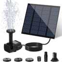 Solar Water Fountain for Bird Bath with Seperate Solar Panel 1.8W,Solar Fountain Pump for Pond,Water Feature Solar Water Pump