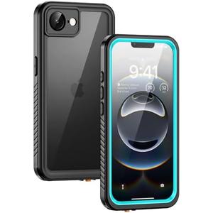 Lanhiem for iPhone 17e case & iPhone 16e Case, IP68 Waterproof Dustproof Shockproof Cases with Built-in Screen Protector, 360 Full Body Protective Heavy Duty Phone Cover for iPhone 17e&16e (Blue)
