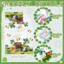 Honoson 6 Pcs St Patrick's Day Kitchen Towels St. Patrick's Day Dish Towels Shamrocks Gnomes Plaid Absorbent Bathroom Set Tea Cloth for Kitchen Home 16 x 24 Inches(Bright Color,Gnome)