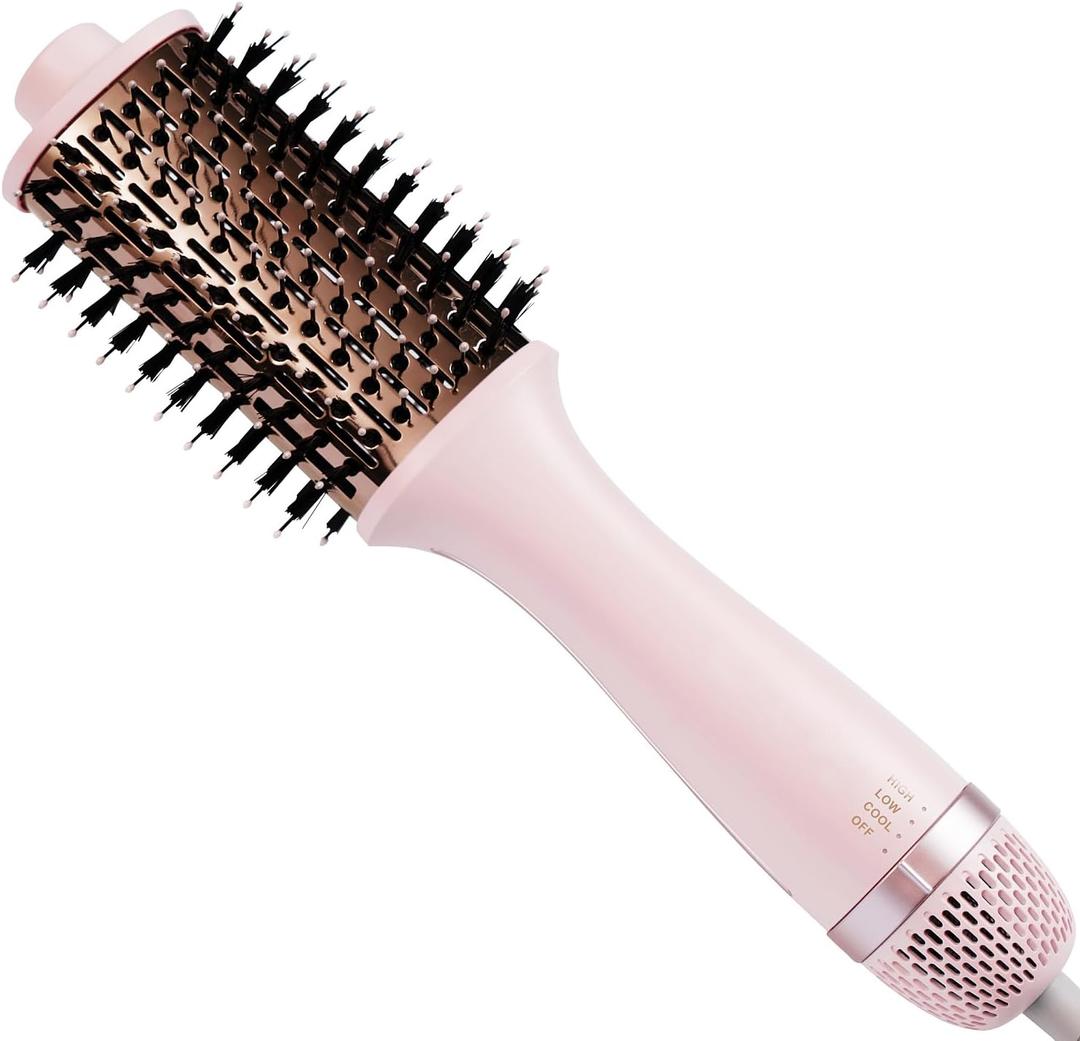Zelladay One-Step Volumizer Blow Dryer Brush, Titanium Hot Hair Brushes, Dual lonic Technology, More Smooth & Less Frizz, Fast Salon-Style Blowouts, Travel-ReadyAirSleek