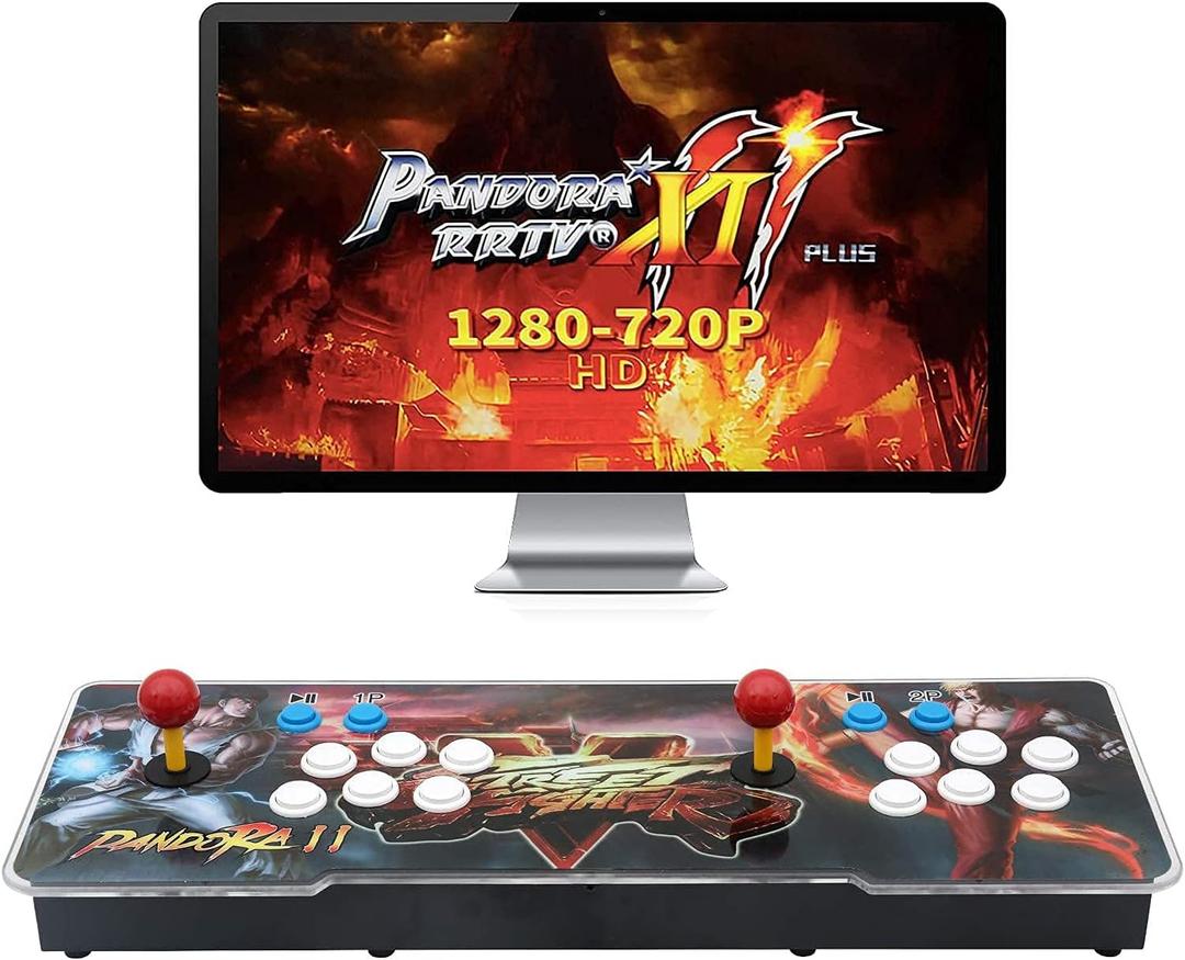 30000 Games in 1 Arcade Game Console ,Pandora Treasure 3D Double Stick,30000 Classic Arcade Games,Search Game, Support 3D,Favorite List, 4 Players Online,1280X720 Full HD Video, Street Fighter A