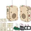 STEM Kits for Kids Walkie Talkies 8-10-12-14, Build Your Own Kids Electronic Circuits Projects STEM Toy, Walkie Talkies Science Kit for Christmas Birthday