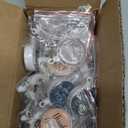 20 Pcs Christmas Thank You Badge Reels Retractable Bulk Employee Appreciation Gift with Motivational Quote Inspirational Decorative Badge Reel for Xmas Coworker Teacher Gifts (Multcolors)