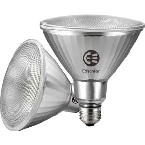 Full-Glass PAR38 LED Flood Light Bulbs Outdoor/Indoor Equivalent 300 Watt, 4000 Lumens Ultra Bright, Dimmable Waterproof 5000K Daylight, 2-Pack