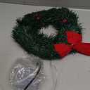 Christmas Car Decoration Wreath with Lights, Fits Car, Truck, SUV or Any Car, Mounting Equipment Included
