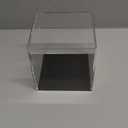 Transparent Acrylic Square Cube Containers with Lid Storage Boxes, Action Figures Home Storage Organizing Toys Craft Supplies Display Case, Countertop Plexiglass Display Case, 4x4x4Inch