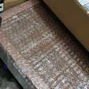 6 Panel Short Room Divider Screen,Brown Freestanding Partition,Small Bamboo Panel Divider for Room Seperation,3.95 FT Tall