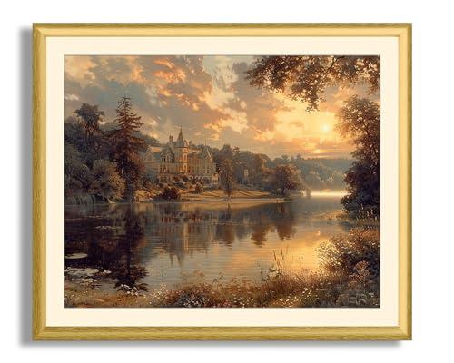 Art Shoppe Framed Print Wall Art, Vintage Wall Décor for Living Room, Bedroom, Office, High-Resolution Image on Premium Art Paper, 3/4" Frame with Plexiglass Front, Ready to Hang, 17"x21"