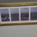 VIOLABBEY 8x20 Collage Picture Frame, Fits Four 4x6 Photos With Mat or One 8x20 Picture Without Mat for Wall Decor, Gold