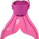 DNFUN Mermaid Fin,Adjustable Mermaid Swim Fin for Swimming Training Girl ,Kid Monofin, One Size