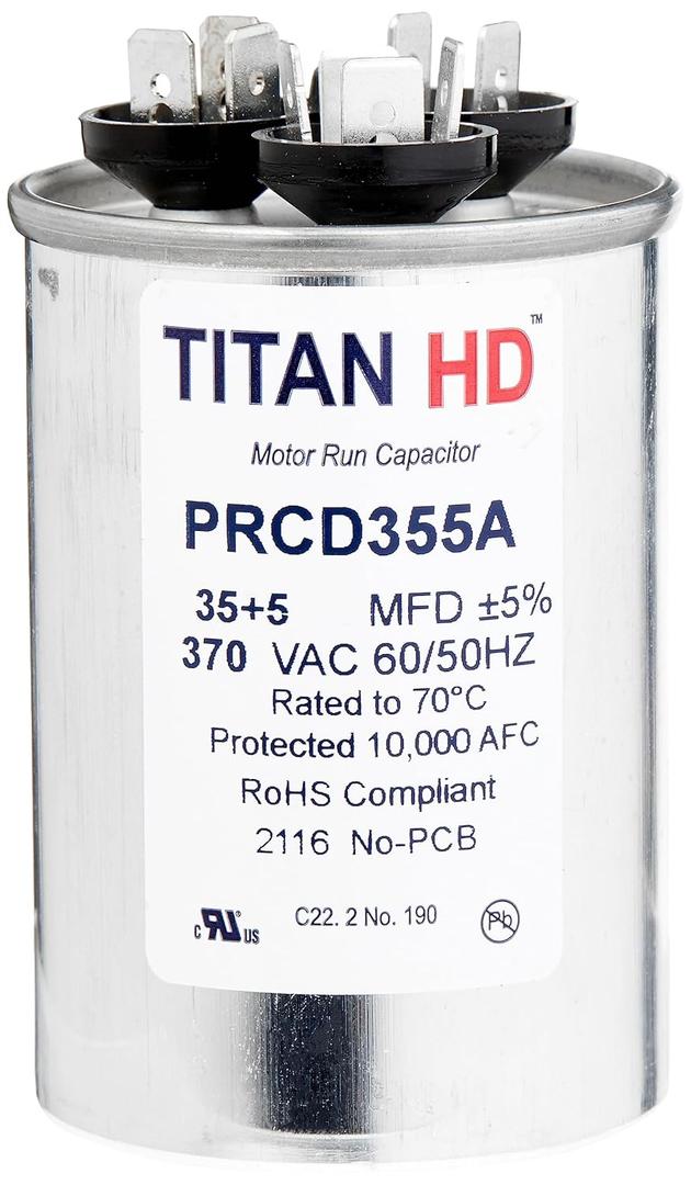 Packard Titan Hd 35+5Mfd, 370V, Round Prcd355A