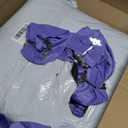 150 Pieces Chair Sashes & Bows - Stretch Spandex Chair Cover Band with Buckle for Wedding, Hotel Banquet, Birthday Party & Home Bulk Decorations (Purple)