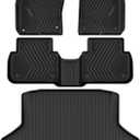 AUTOSAVER88 Floor Mats and Cargo Liner Fit for Honda Civic 2025-2022 (Non Hatchback), All Weather TPE Car Mats Guard Odorless Anti-Slip Floor Liners Trunk Mat Full Set Accessories, Black (1st & 2nd Row & Cargo Liner)