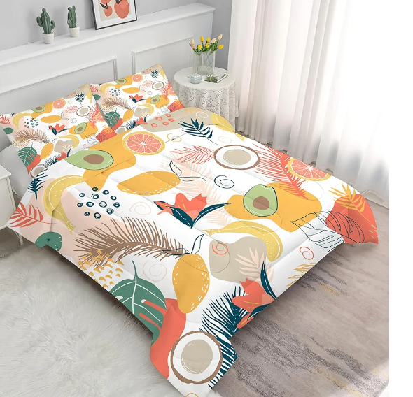 Abstract Bedding Sets Twin Size Modern Comforter Sets with Sheets Sets for Girls Teens Women Bedroom
