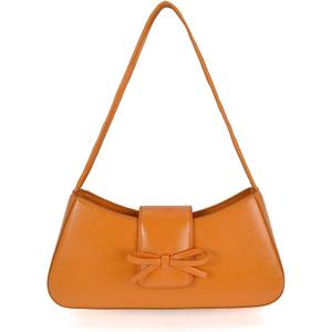 KAMEILONG Trendy Red Shoulder Bag for Women Patent Leather Hobo Handbags Y2K Purses Clutch Bag Cute Bow Purse