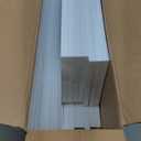 SEE SPRING 12 Pack Shoe Storage Box, Clear Plastic Stackable Shoe Organizer for Closet, Space Saving Foldable Shoe Rack Sneaker Container Bin Holder, White 