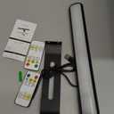 Picture Light Battery Operated, Picture Lights for Wall, Wireless Picture Light with Remote for Paintings, 48 LED, 16 Color Changing, Dartboard Light with 2 Base for Art, Gold-2Pack