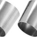 X AUTOHAUX Car Mandrel Exhaust Bend Elbow Pipe 304 Stainless Steel Concentric Reducer 2.5" OD to 3" OD 2pcs