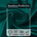 Womens Satin Silk Blouses Blouse Button Down up Shirts for Women Casual Loose Long Sleeve Business Work Tops (L)