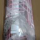 5 Pack Shower Caddy Organizer Rack Shelf for Inside Shower, Adhesive Bathroom Wall Storage Basket Rustproof Stainless Steel Shampoo Holder, Girly Bathroom Accessory Decor Set, Pink