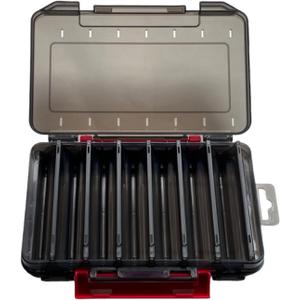 Plastic Storage Box for Lure Hard Bait,Double Sided,12/14 grids(B1420) (M, Black)