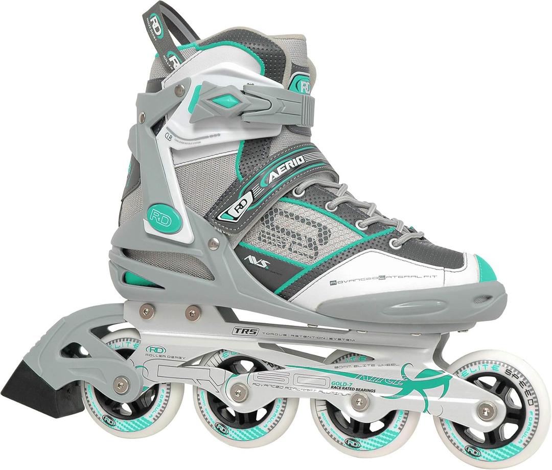 Roller Derby AERIO Q-60 Women's Inline Skates (7, Mint)