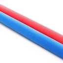2 Pack Jumbo Pool Noodles Floating Pool Noodles Foam Tube Extra Large Hollow Floating Training Device Swimming Craft Projects Padding Bumper(40 x 1.6 Inches,Blue, Red)