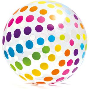 Intex Jumbo Inflatable Ball with Colorful Dot Pattern, Multi, 42"