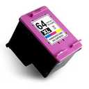 Refilled Ink Cartridge Replacement for HP 64 64XL ( Color , 1 pk )