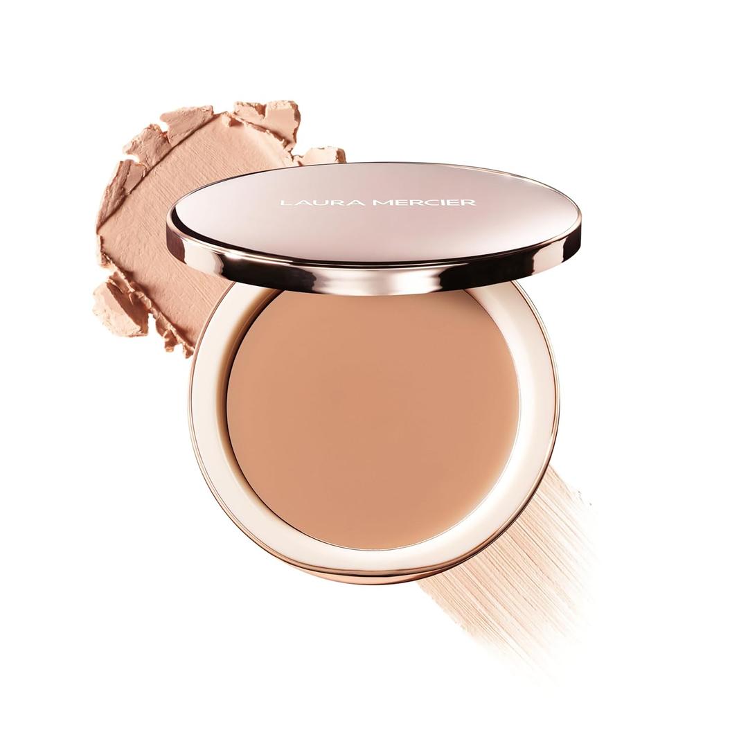 Laura Mercier Tinted Blur Balm, Balm-to-Powder Blurring Skin Tint, 12HR Wear, Natural Matte Soft-Focus Finish, Sheer Buildable Coverage, Peptide-Infused (Shade 02 - Light w/ Neutral Undertones)